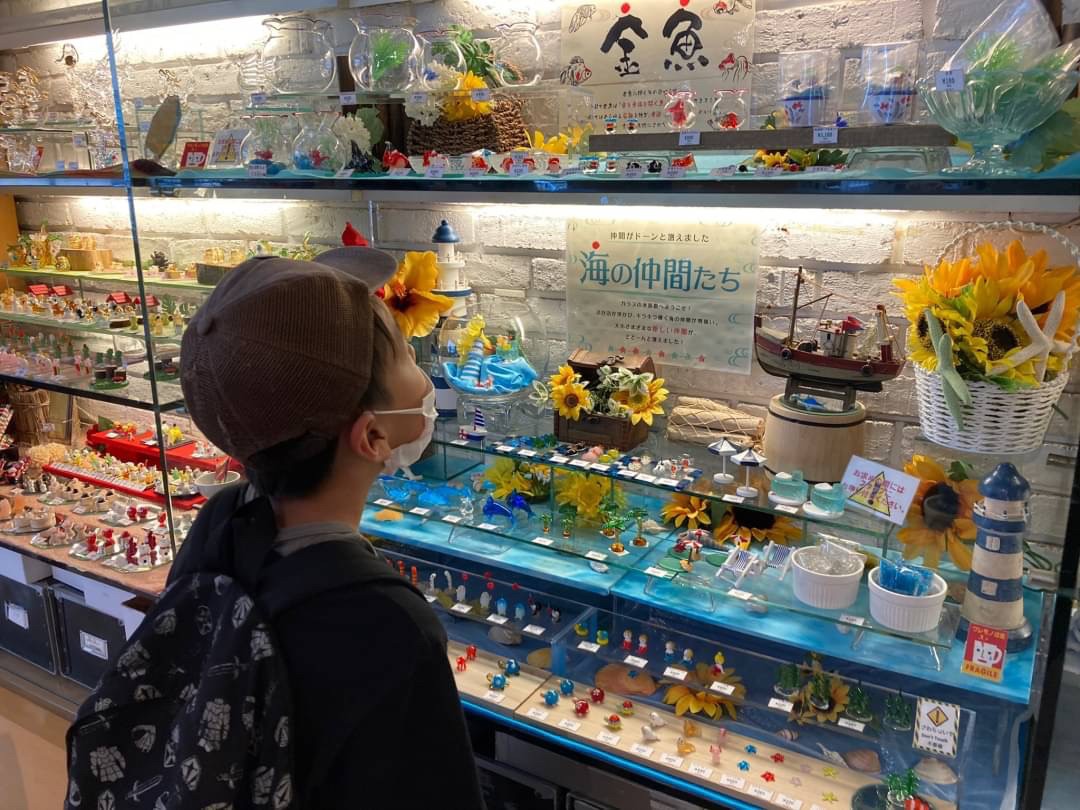 お土産屋さんにて