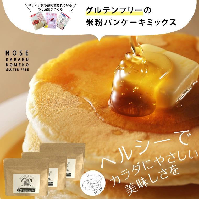 グルテンフリー様10セット グルテンフリー米粉のパンケーキミックス10袋セット 100g×10袋の