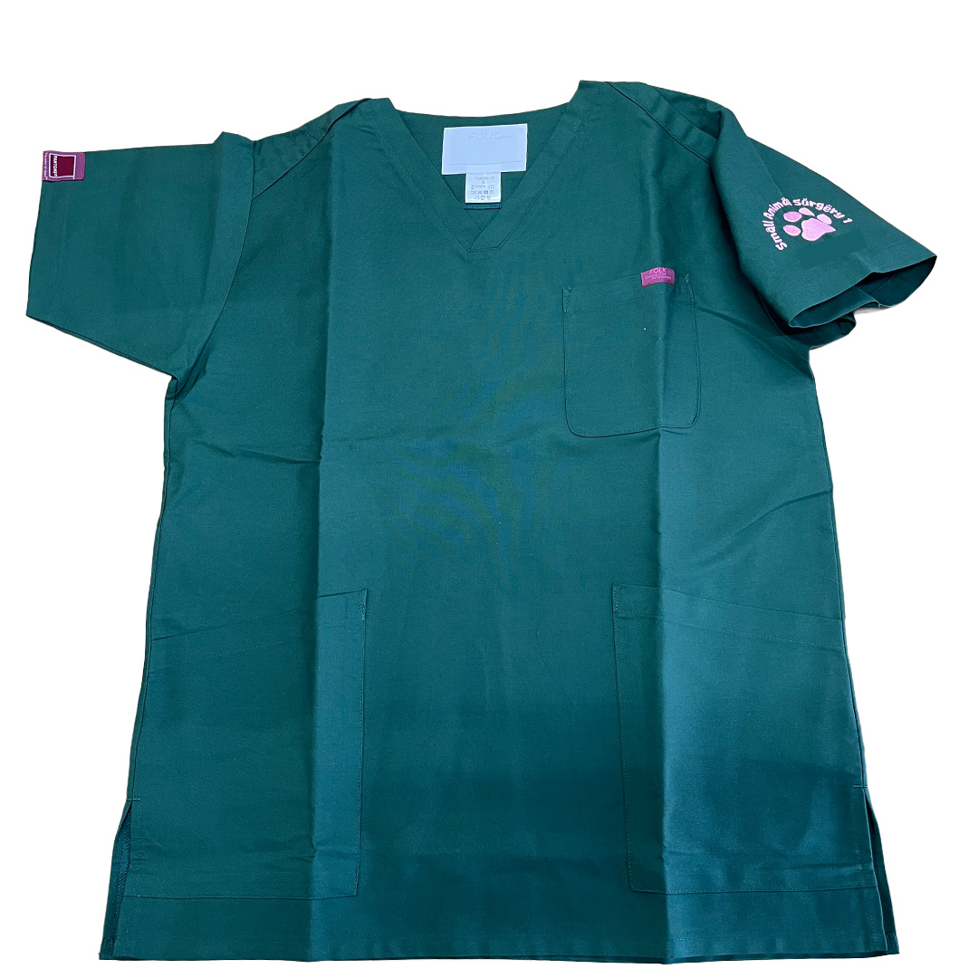 オリジナルロゴ刺繍スクラブ