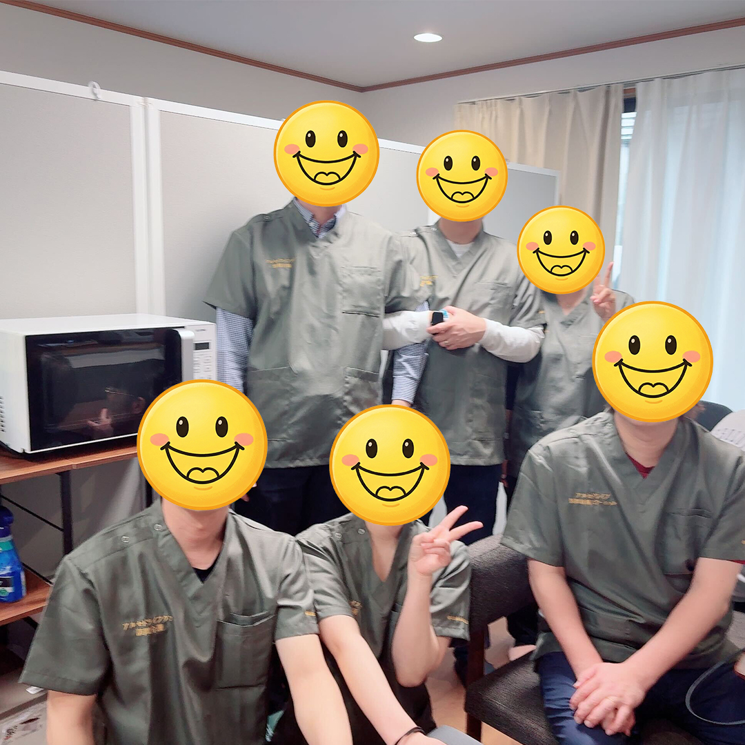 スクラブ着用写真