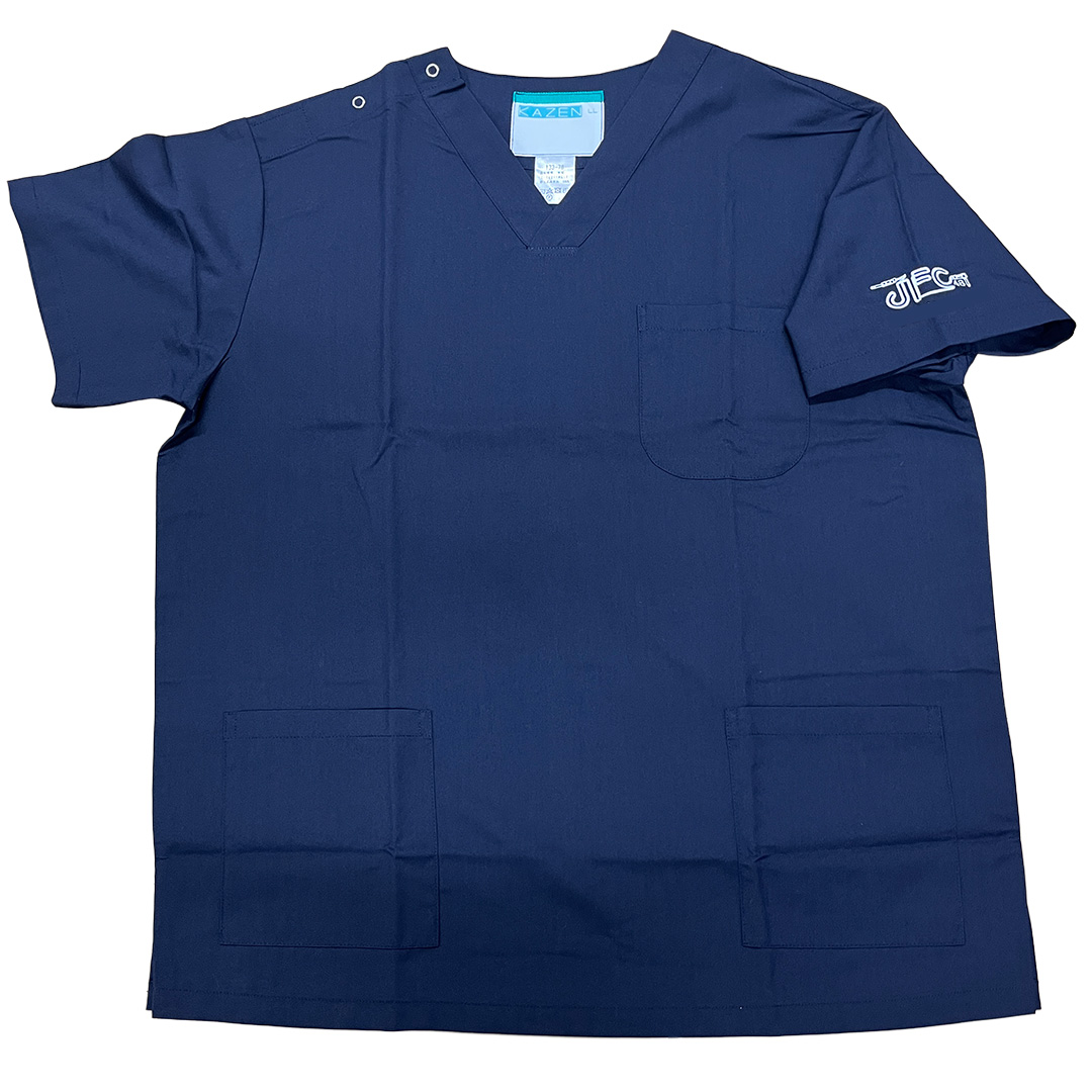 左袖刺繍　スクラブ