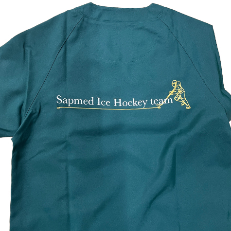 背中2色シルクプリント