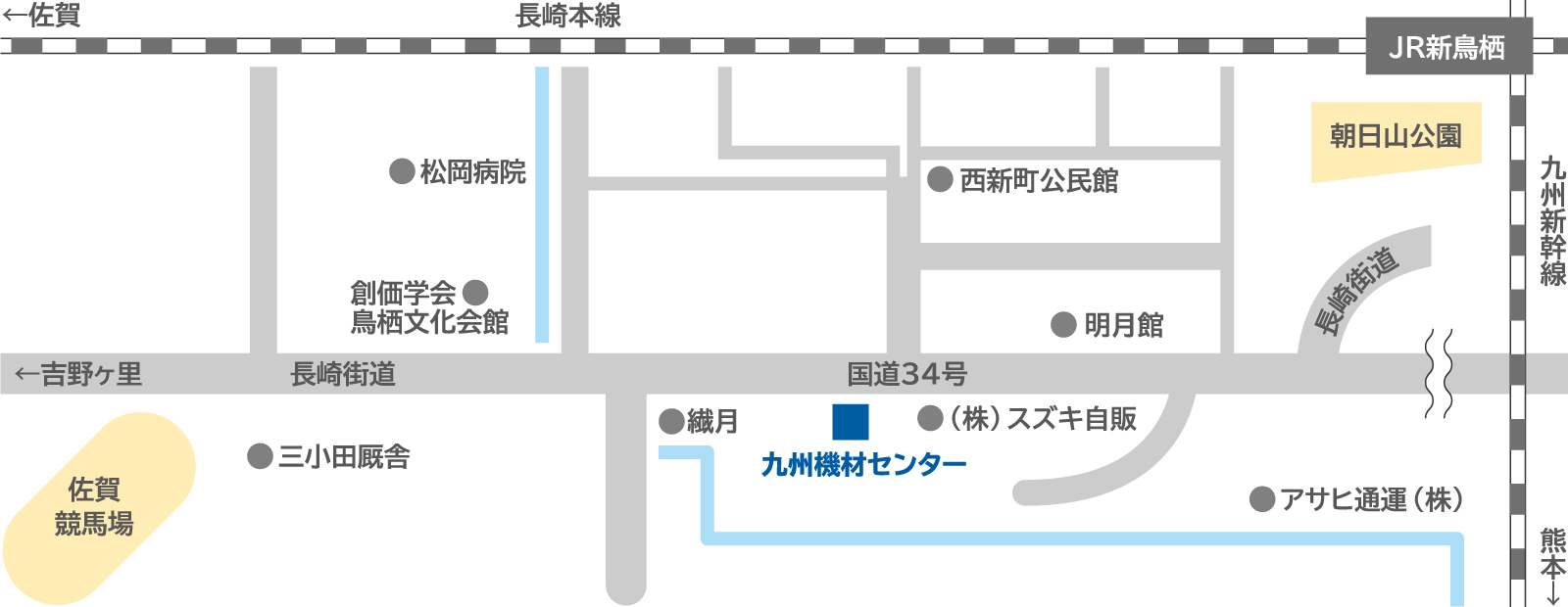九州機材センター地図