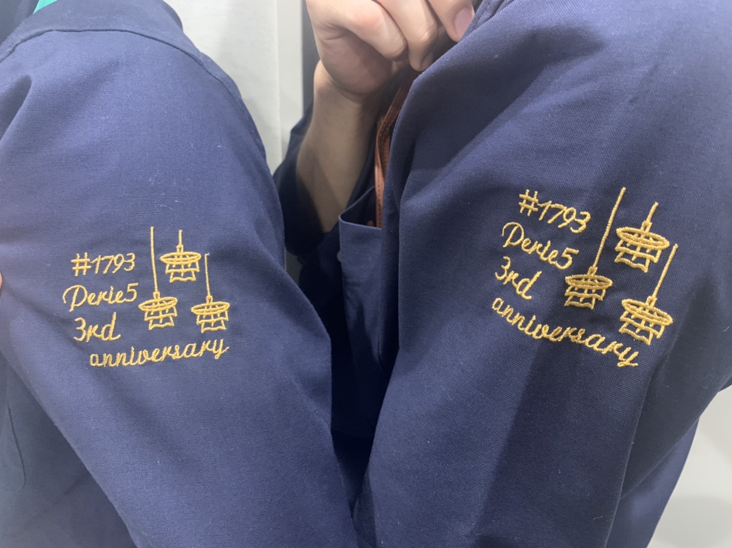 スターバックスコーヒージャパン様 周年記念シャツの袖刺繍