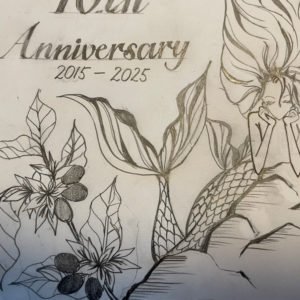 スターバックスコーヒージャパン様 周年記念シャツ 手書きイラスト