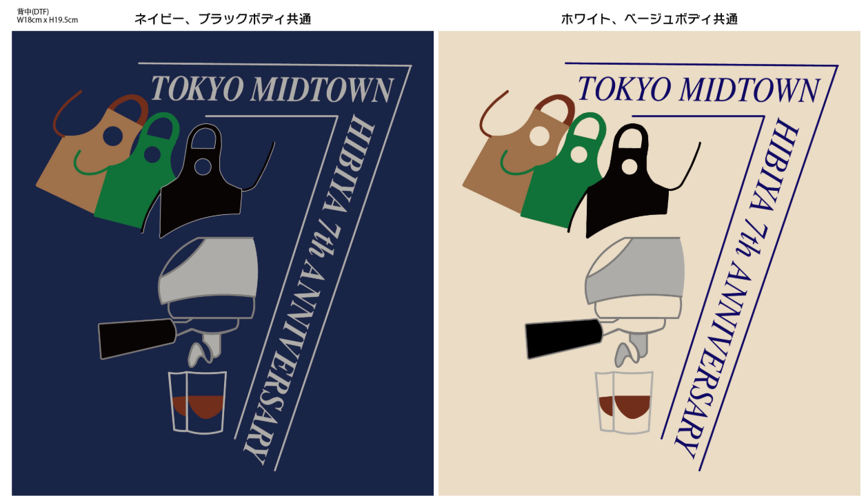 スターバックスコーヒージャパン様 周年記念シャツ イメージ