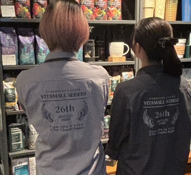 スターバックスコーヒージャパン様 周年記念シャツ 背中1色プリント