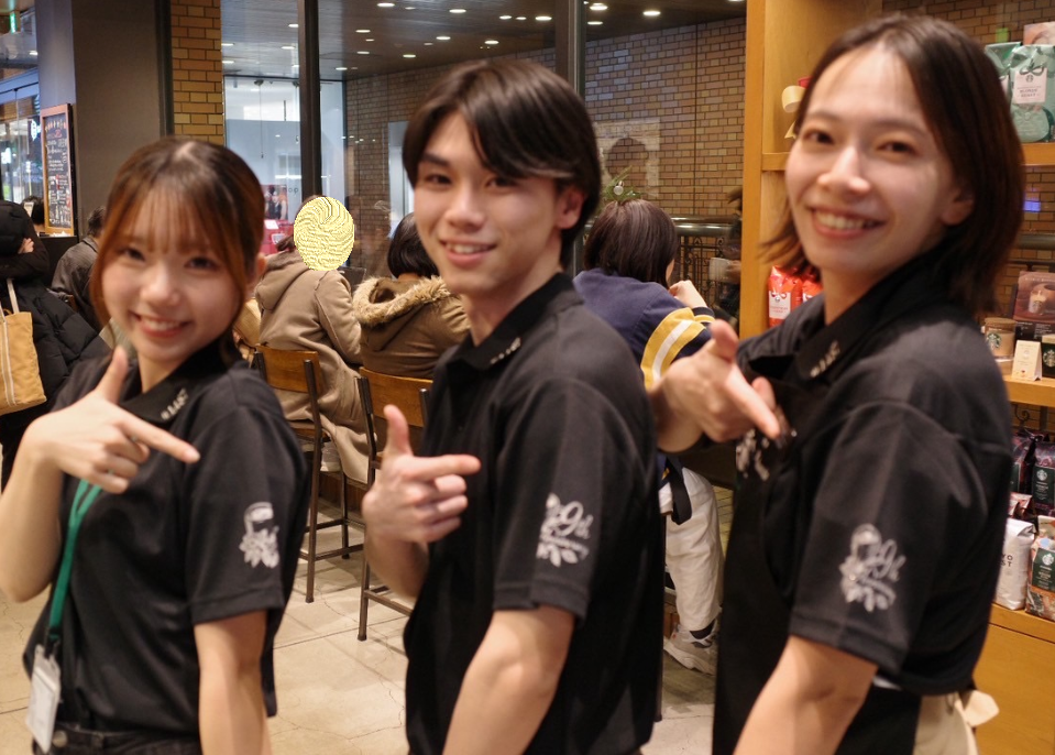 スターバックスコーヒージャパン様 周年記念ポロシャツ 袖1色プリント コーヒーの実・カップ